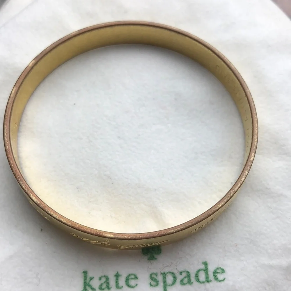 Kate Spade Gold Idiom Bangle Bracelet